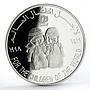 United Arab Emirates 50 dirhams International Year of Child silver coin 1998