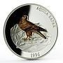 Mongolia 500 togrog Endangered Wildlife Tawny Eagle Bird proof silver coin 1996