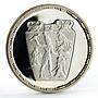 Egypt 5 pounds Decorative Vase Depicting Punishment Scene proof silver coin 1993