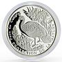 Congo 500 francs Endangered Wildlife Fauna Congo Peafowl proof silver coin 1992