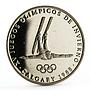 Panama 1 balboa Calgary Olympic Winter Games Freestyle Skier CuNi coin 1988