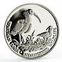 Turkey 50000 lira Endangered Widlife Fauna Bald Ibis Bird silver coin 1995