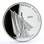 Congo 10 francs Seafaring Portuguese Ship Dio Cao Clipper proof silver coin 2000