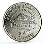 Nepal 500 rupees 50th Anniversary of Conquest of Everest silver coin 2003