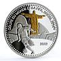 Togo 1000 francs Football World Cup in Brazil Statue of Jesus silver coin 2012