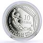 Spain 10 euro Football World Cup in Germany Goalkeeper proof silver coin 2003