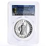 Bulgaria 5 leva April Uprising Against Turks PR69 PCGS silver coin 1976