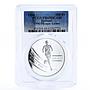Djibouti 100 francs Atlanta Olympic Games Runner PR69 PCGS silver coin 1994