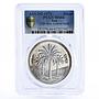 Iraq 1 dinar 25th Anniversary of Central Bank MS66 PCGS silver coin 1972