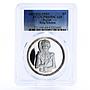 Egypt 5 pounds King Khonsu Facing PR69 PCGS proof silver coin 1994