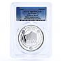 Sri Lanka 1000 rupees National Central Bank Building PR69 PCGS silver coin 2000