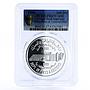 United Arab Emirates 100 dirhams Dubai Ports Customs PR67 PCGS silver coin 1999