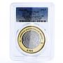 Mexico 100 pesos Numismatic Heritage Zacatecas 8R PL69 PCGS bimetal coin 2012