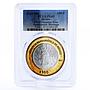 Mexico 100 pesos Numismatic Heritage Caballito Peso PL69 PCGS bimetal coin 2011