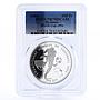 Djibouti 100 francs Football World Cup in USA PR70 PCGS silver coin 1994