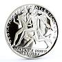 Czech Republic 200 korun Amateur Athletic Union Runners proof silver coin 1997