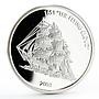 Liberia 10 dollars Seafaring Flying Cloud Ship Clipper silver coin 2003