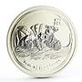 Australia 50 cents Lunar Calendar series II Year of Mouse silver coin 2008
