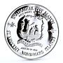 East Caribbean States 10 dollars Inaugural Test Match Sri Lanka silver coin 1997