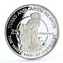Turks and Caicos 25 crowns Queen's Beast Mortymer White Lion silver coin 1978