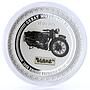 Cook Islands 2 dollars Great Motorcycles of 30s Brough Bike silver coin 2007