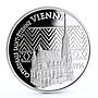 France 100 francs European Heritage Vienna's St. Stephan Church silver coin 1996