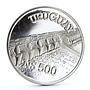 Uruguay 500 pesos Hydroelectric Dam silver coin 1983