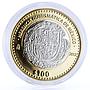 Mexico 100 pesos Numismatic Heritage Felipe III Cob bimetal coin 2012