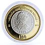 Mexico 100 pesos Numismatic Heritage 1783 Carlos III bimetal coin 2011