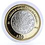 Mexico 100 pesos Numismatic Heritage Republic 8R bimetal coin 2013
