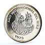 Costa Rica 100 colones International Year of the Child Birds silver coin 1979