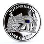 Isle of Man 1 crown Tutankhamun Treasures Osiris Eye proof silver coin 2008