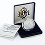 Moldova 50 lei Monastery Hirova Landscape Cathedral Church silver coin 2000