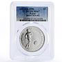 Egypt 5 pounds Football World Cup in Italy Player MS67 PCGS silver coin 1990