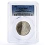 Philippines 1 piso Culture Decade Heritage Landscape MS67 PCGS CuNi coin 1989