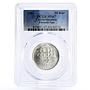 Czechoslovakia 50 korun Piestany Spa Hotel MS67 PCGS silver coin 1991