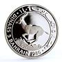 Bahrain 5 dinars World Wildlife Fund series Gazelle silver coin 1986