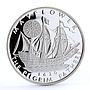 Somali 250 shillings Pilgrim Fathers Mayflower Ship silver coin 2002