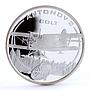 Cook Islands 1 $ Aviation Antonov-2 Colt Ukraine Plane proof silver coin 2008