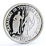 Lithuania 50 litu Settling down of Karaims Tartars silver coin 1997