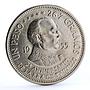 Dominican Republic 1 peso 25 Years of the Trujillo Regime silver coin 1955