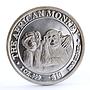 Somali 10 dollars African Monkey silver coin 2000