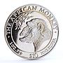 Somali 10 dollars The African Monkey Chimpanzee Fauna proof silver coin 2000