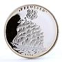 Togo 1000 francs Preussen German Sailing Ship Clipper proof silver coin 2001