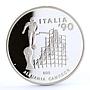 Equatorial Guinea 7000 francos Football World Cup in Italy silver coin 1991