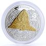 Cook Islands 10 dollars World of Wonders Machu Picchu gilded silver coin 2007