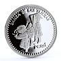 Peru 1 sol Danza de las Tijeras Dancing Festival Culture proof silver coin 1997