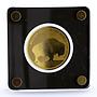 Chad 5000 francs Endangered Wildlife American Buffalo Bull gold coin 2019