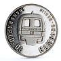 Liberia 10 dollars Transrapid-08 Train Railway Railroad Express silver coin 1999