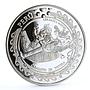 Peru 1 sol Ibero-American series Indians Sailing Moche Ceramic silver coin 2002